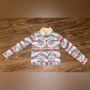 Wrangler Women's Retro Jacquard Print Sherpa Lined Jacket Size: Small